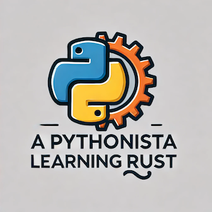 learning rust as python developer (not the official logo yet lol)